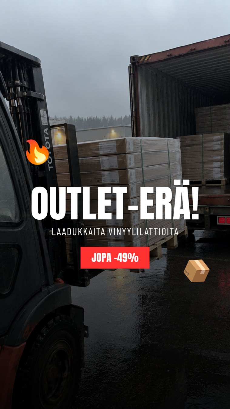 Mainos: Nordic Floors outlet-erä