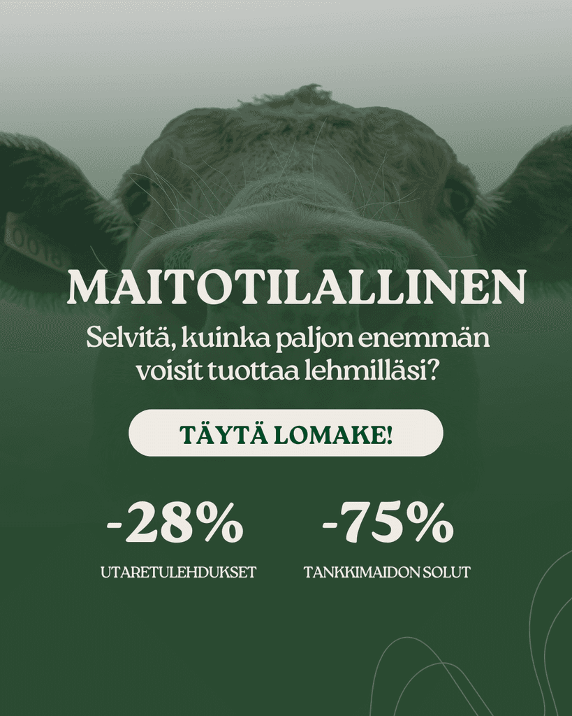 Liidikampanjan mainos maitotilallisille